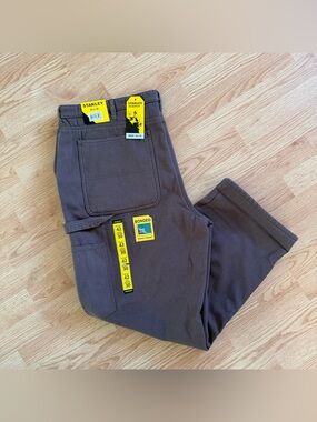 Stanley Workwear Men’s Pants Bonded/Lined Coffee Polyester 42x30 NWT